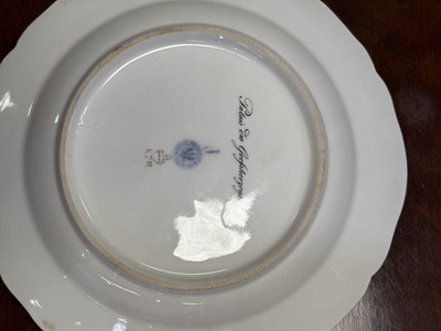 Lot 105 - A SET OF SIX BERLIN (K.P.M.) PORCELAIN TOPOGRAPHICAL CABINET PLATES