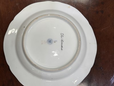 Lot 105 - A SET OF SIX BERLIN (K.P.M.) PORCELAIN TOPOGRAPHICAL CABINET PLATES