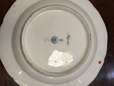Lot 105 - A SET OF SIX BERLIN (K.P.M.) PORCELAIN TOPOGRAPHICAL CABINET PLATES
