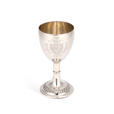 Lot 202 - A GEORGE III SILVER GOBLET