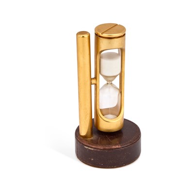 Lot 112 - AN ASPREY BRASS EGG TIMER