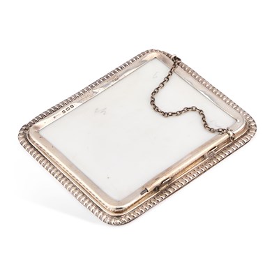 Lot 212 - AN EDWARDIAN SILVER-MOUNTED DESK NOTE AND PENCIL