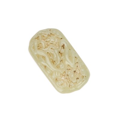 Lot 61 - A CHINESE JADE PLAQUE