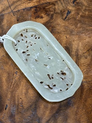 Lot A CHINESE JADE PLAQUE
