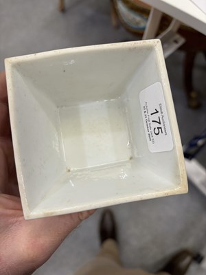 Lot A CHINESE PORCELAIN SQUARE CUP