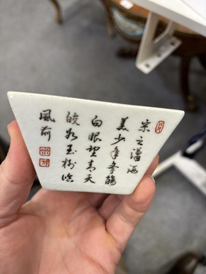 Lot A CHINESE PORCELAIN SQUARE CUP