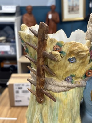 Lot 70 - A LARGE PAIR OF GERMAN BISQUE PORCELAIN FIGURES