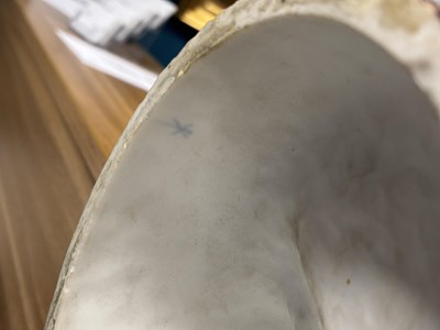 Lot 70 - A LARGE PAIR OF GERMAN BISQUE PORCELAIN FIGURES