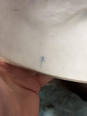 Lot 70 - A LARGE PAIR OF GERMAN BISQUE PORCELAIN FIGURES