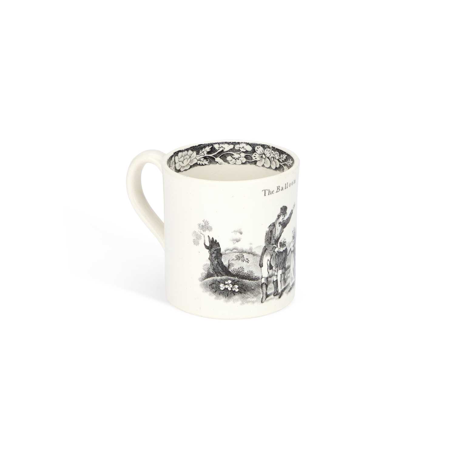 Lot A TRANSFER-PRINTED POTTERY CHILD'S MUG