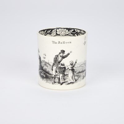 Lot A TRANSFER-PRINTED POTTERY CHILD'S MUG