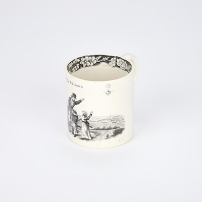 Lot A TRANSFER-PRINTED POTTERY CHILD'S MUG