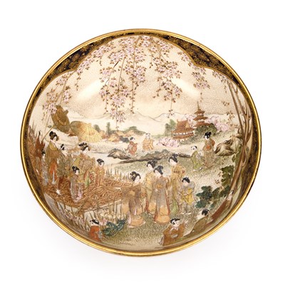 Lot 143 - A JAPANESE SATSUMA BOWL
