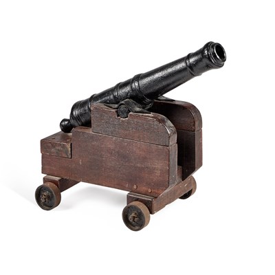 Lot 7 - AN IRON SIGNAL CANNON