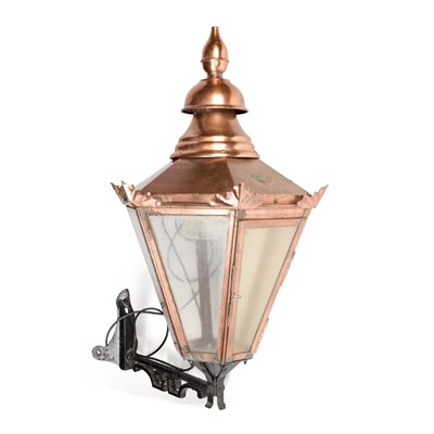 Lot 992 - A LARGE COPPER LANTERN