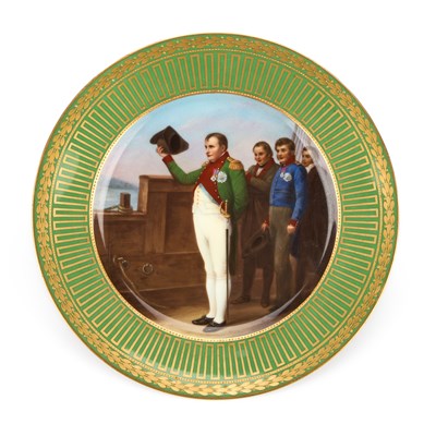 Lot 67 - A CONTINENTAL PORCELAIN CABINET PLATE