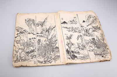 Lot 264 - A CHINESE BOOK OF WOODBLOCK PRINTS