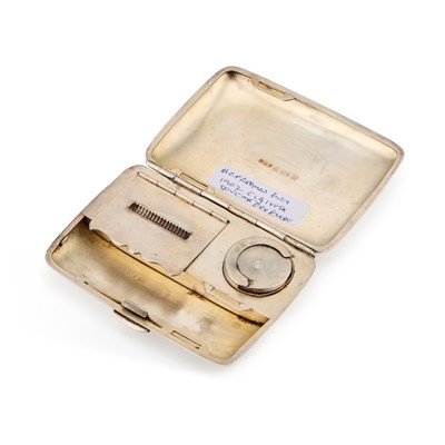 Lot 159 - AN EDWARDIAN SILVER COMBINATION CIGARETTE, VESTA AND SOVEREIGN CASE