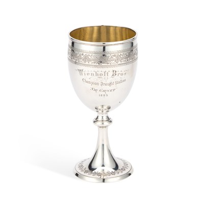 Lot 486 - A VICTORIAN SILVER GOBLET