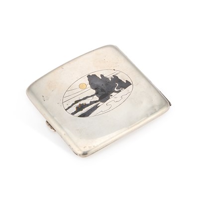 Lot 246 - A JAPANESE SILVER CIGARETTE CASE