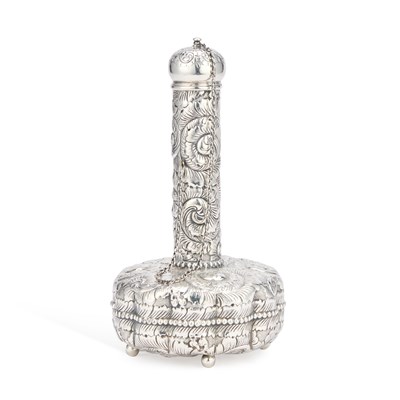 Lot 82 - AN AMERICAN SILVER COLOGNE FLASK