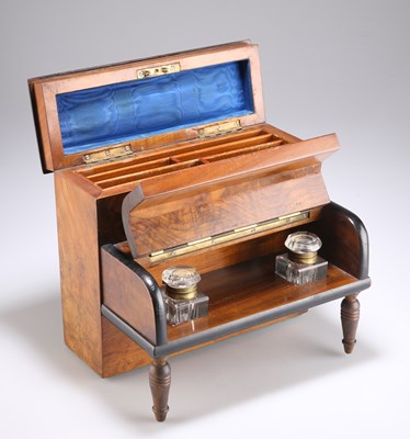 Lot 511 - A VICTORIAN WALNUT NOVELTY WRITING BOX