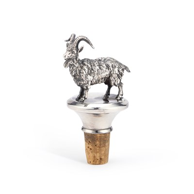 Lot 313 - AN ELIZABETH II SILVER-MOUNTED BOTTLE STOPPER