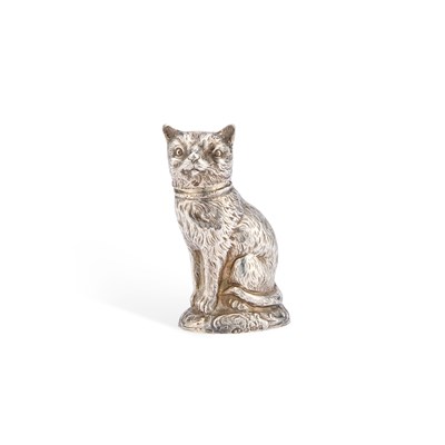 Lot 149 - AN EARLY 20TH CENTURY SILVER NOVELTY PEPPER POT