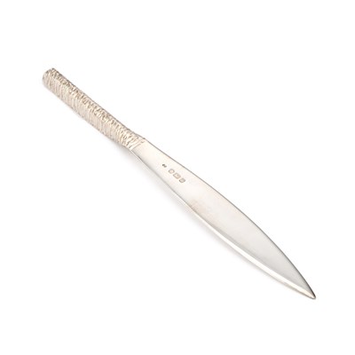 Lot 308 - AN ELIZABETH II SILVER LETTER OPENER