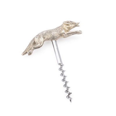 Lot 119 - AN ELIZABETH II SILVER CORKSCREW