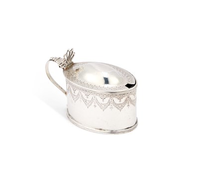 Lot 505 - A VICTORIAN SILVER MUSTARD POT