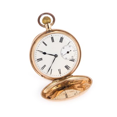 Lot 601 - A '10C' GOLD OMEGA FULL HUNTER POCKET WATCH