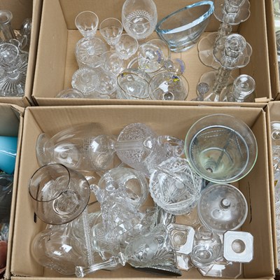 Lot 3 - TWO BOXES OF MISCELLANEOUS GLASS