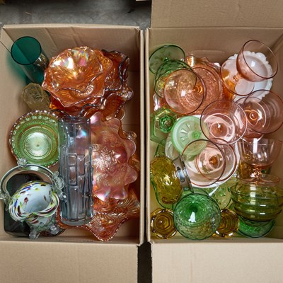Lot 5 - TWO BOXES OF GLASS