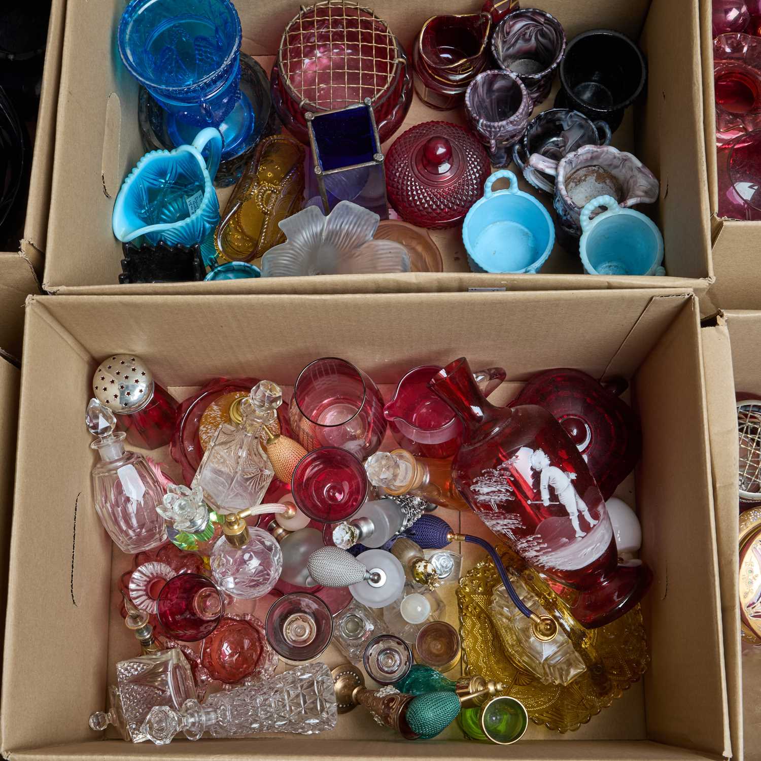 Lot 11 - TWO BOXES OF GLASS