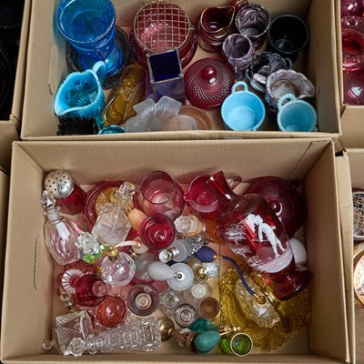 Lot 11 - TWO BOXES OF GLASS