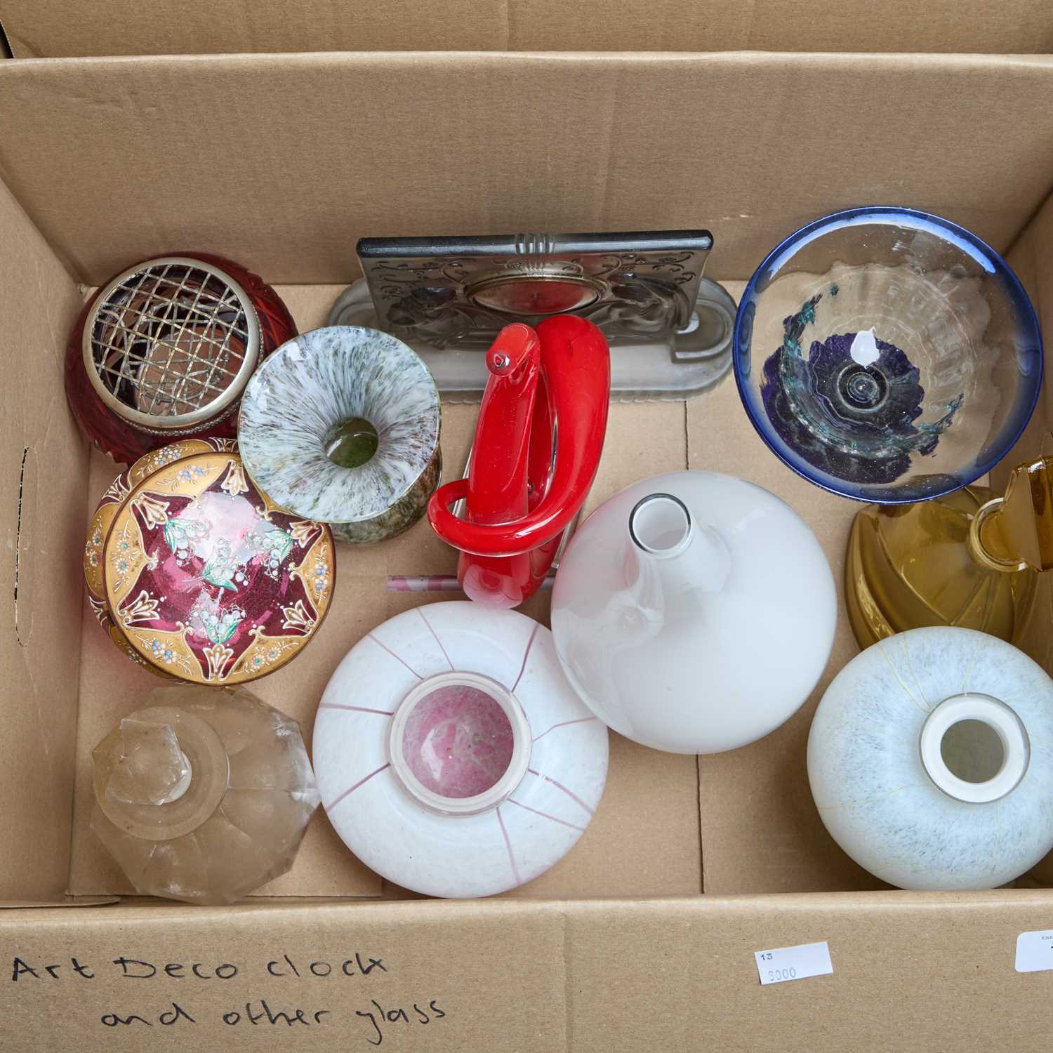 Lot 13 - A BOX OF GLASS