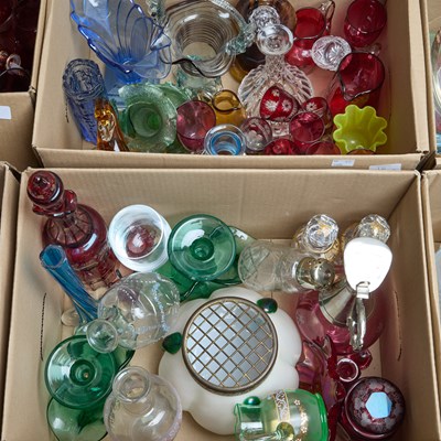 Lot 15 - TWO BOXES OF GLASS