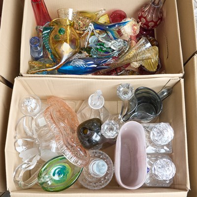 Lot 22 - TWO BOXES OF GLASS