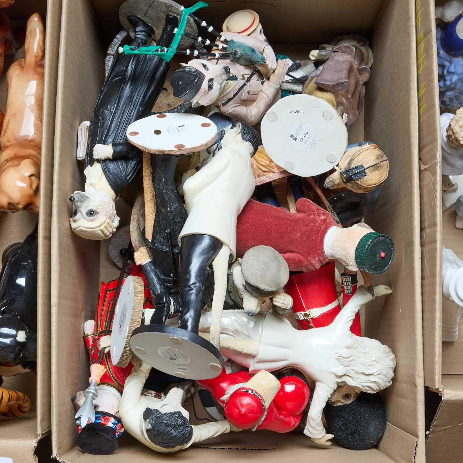 Lot 47 - A BOX OF COUNTRY ARTISTS MAGNIFICENT MEERKATS FIGURES
