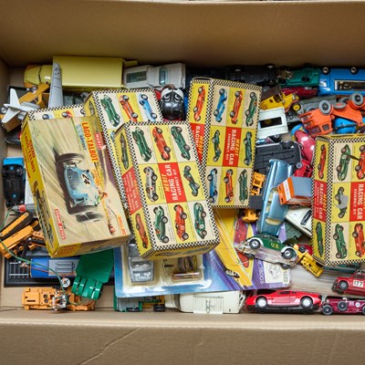Lot 55 - A BOX OF MODEL CARS, ETC.