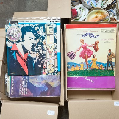 Lot 61 - TWO BOXES OF RECORDS