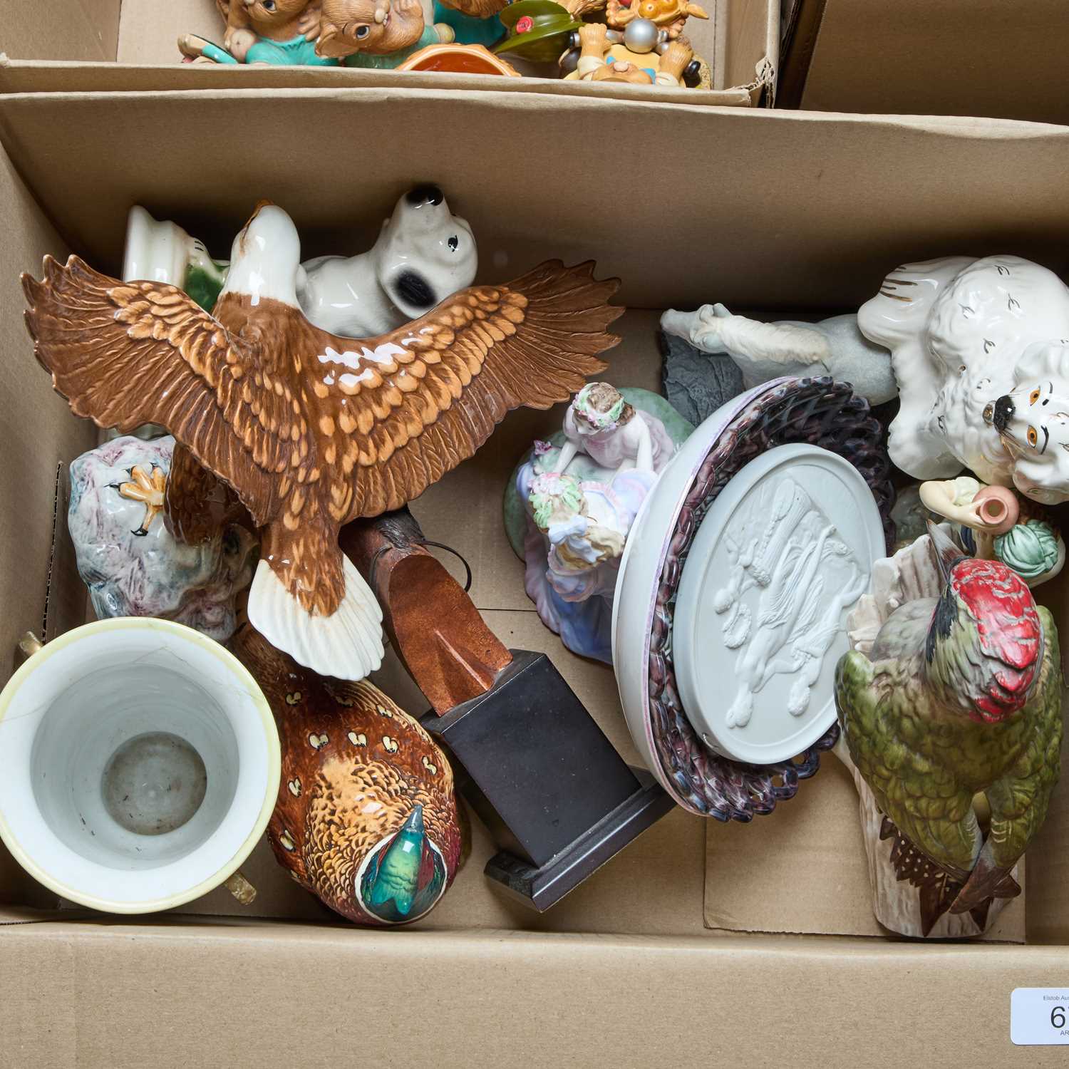 Lot 67 - TWO BOXES OF CERAMICS