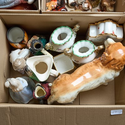 Lot 67 - TWO BOXES OF CERAMICS