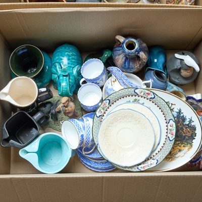 Lot 74 - TWO BOXES OF CERAMICS