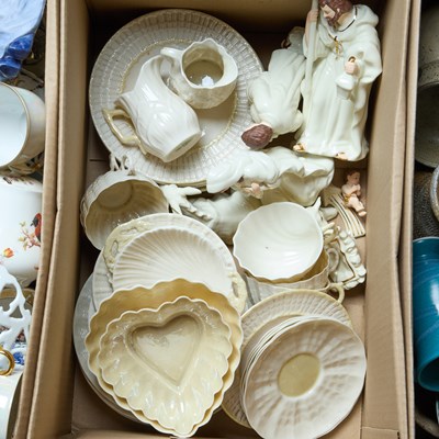 Lot 80 - A BOX OF BELLEEK