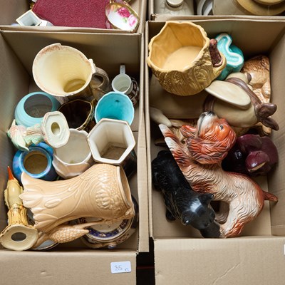 Lot 85 - TWO BOXES OF CERAMICS
