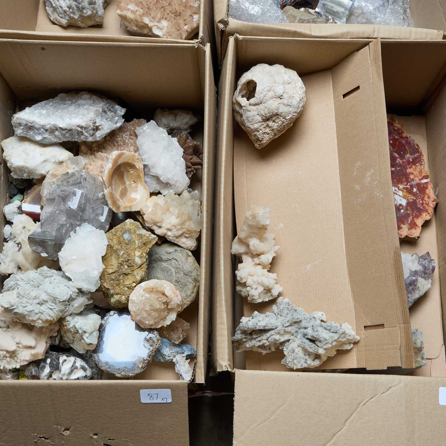 Lot 87 - TWO BOXES OF MINERALS