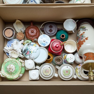 Lot 96 - TWO BOXES OF CERAMICS