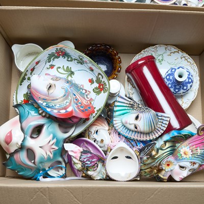 Lot 101 - TWO BOXES OF CERAMICS